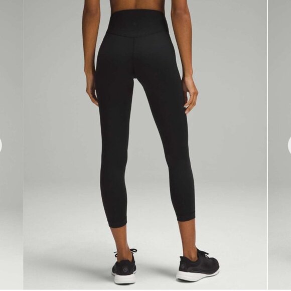 LULULEMON black Wunder Under SmoothCover High-Rise Tight 25" - Picture 3 of 10